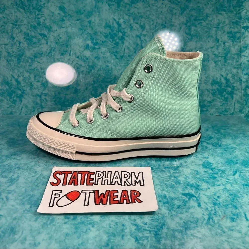 Converse Chuck 70 Hi Prism Green Women’s Retro Canvas Shoes Size 5.5 - Picture 2 of 5